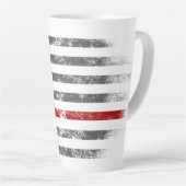 RED LINE  Betsy Ross Amerikaanse vlag Latte Mok (Rechterhoek)