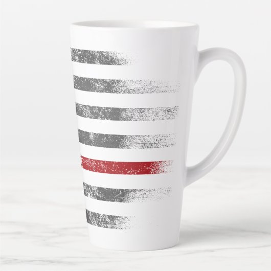 RED LINE  Betsy Ross Amerikaanse vlag Latte Mok (Rechts)