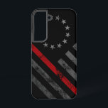 Red Line  Betsy Ross Amerikaanse vlag Samsung Galaxy Hoesje<br><div class="desc">Show uw steun voor onze eerste hulpverleners! Politie,  brand en redding,  en EMT beschikbaar!</div>