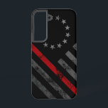 Red Line  Betsy Ross Amerikaanse vlag Samsung Galaxy Hoesje<br><div class="desc">Show uw steun voor onze eerste hulpverleners! Politie,  brand en redding,  en EMT beschikbaar!</div>