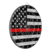 Red Line US Flag Dartbord (Voorkant Links)
