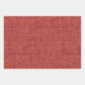 Red Linen Inpakpapier Vel (Voorkant 2)