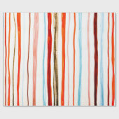 Red Lines Pattern. Horizontale illustratie lijn. Cadeaupapier (Vlak)