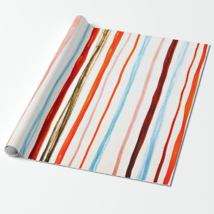 Red Lines Pattern. Horizontale illustratie lijn. Cadeaupapier