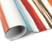 Red Lines Pattern. Horizontale illustratie lijn. Cadeaupapier (Rol Hoek)