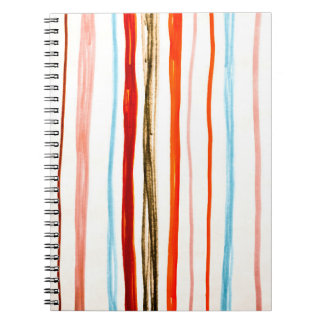 Red Lines Pattern. Horizontale illustratie lijn. Notitieboek