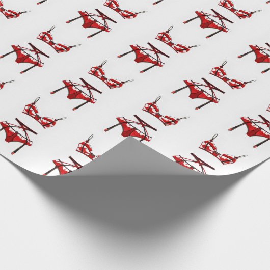 Red lingerie cadeaupapier (Hoek)
