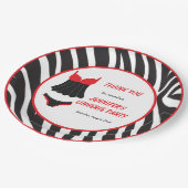 Red Lingerie Party Dank u Papieren Bordje (Gekanteld)