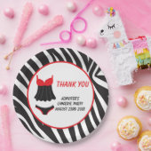 Red Lingerie Party Dank u Papieren Bordje (Feest)