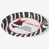 Red Lingerie Party Dank u Papieren Bordje (Gekanteld)