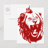 Red Lion King Briefkaart (Voorkant / Achterkant)