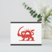 Red Lion met Sun, Iran Briefkaart (Staand voorkant)