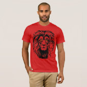Red Lion T-Shirt | Colorful Lion Drawing (Voorkant volledig)