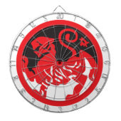 Red Lion Yin Yang Dart Board Dartbord (Voorkant)