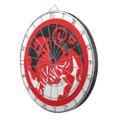 Red Lion Yin Yang Dart Board Dartbord (Voorkant Rechts)