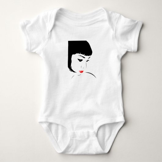 Red Lip Lady T-shirt (Voorkant)