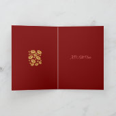 Red Lip Print Flirtatious Fun Kaart (Binnen)