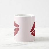 Red Lip Print voor Valentijnsdag Mok (Center)