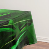 Red Lipped American Indian Totem bij wilde bloemen Tafelkleed (Voorbeeld)