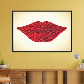 Red Lips Art Print Muurdecoratie (Insitu (Woonkamer))