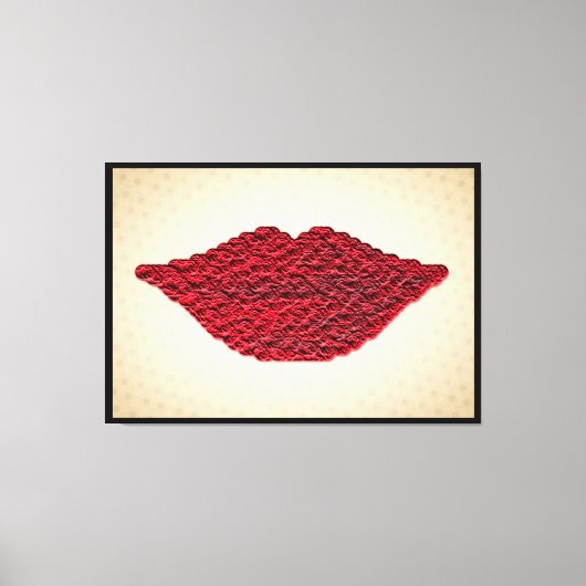 Red Lips Art Print Muurdecoratie (Voorkant)