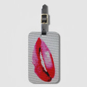 Red Lips Bagagelabel (Voorkant (verticaal))
