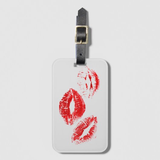 Red Lips Bagagelabel (Voorkant (verticaal))