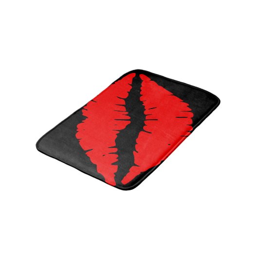 Red Lips Bath Mat (Gekanteld)