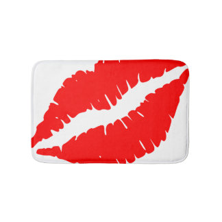 Red Lips Bath Rug Badmat