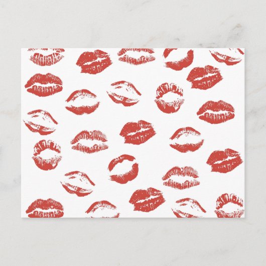 Red Lips Briefkaart (Voorkant)