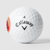Red Lips Callaway Supersonft Golf Balls Golfballen (Logo)