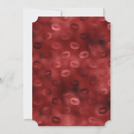 Red Lips Corset Bridal Kaart (Achterkant)