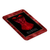 Red Lips Corset  Magneet (Rechterzijde)