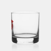 Red Lips Custom Bedrijfsnaam Lady Whisky Glas (Links)