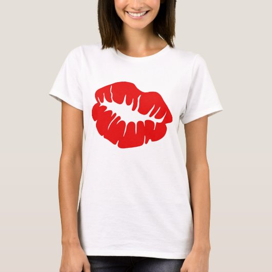 Red Lips-dames T-Shirt (Voorkant)