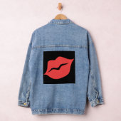 Red Lips Denim Jacket (Hangar)