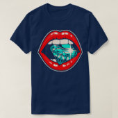 Red Lips Diamond T-shirt (Design voorkant)