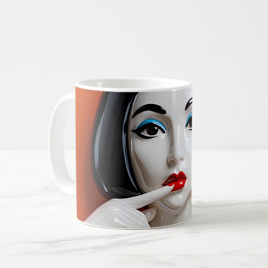 Red Lips-drama Koffiemok (Voorkant links)