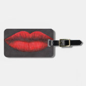 Red Lips Graphic Bagagelabel (Voorkant horizontaal)