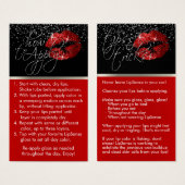 Red Lips - Hoe toe te passen & Tips Visitekaartje (Voorkant /achterkant)