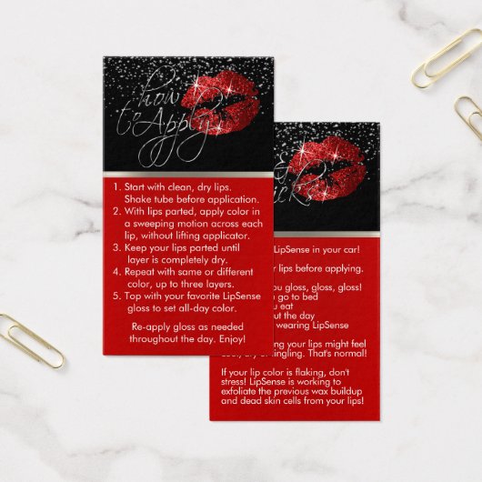 Red Lips - Hoe toe te passen & Tips Visitekaartje (Kantoor)