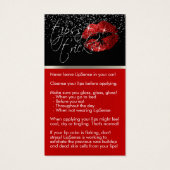 Red Lips - Hoe toe te passen & Tips Visitekaartje (Achterkant)