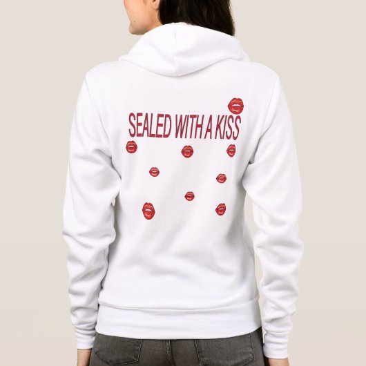 red lips hoodie (Achterkant)