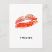 Red_lips, ik mis je. briefkaart (Voorkant)