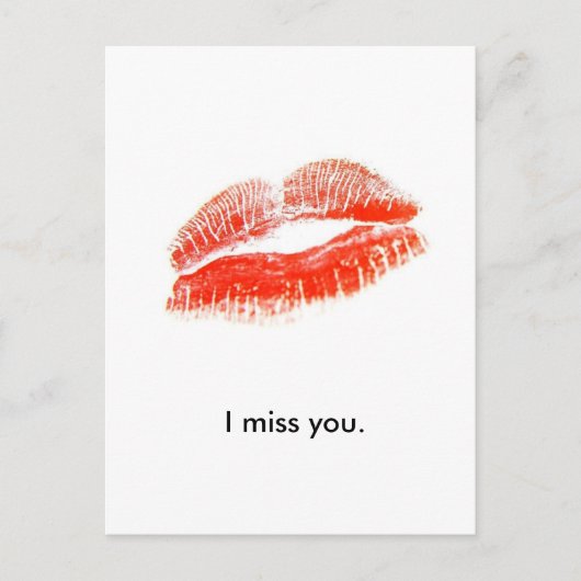 Red_lips, ik mis je. briefkaart (Voorkant)