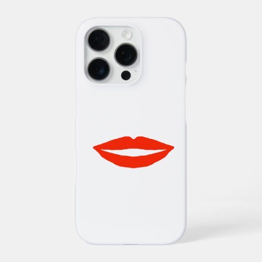 Red Lips iPhone Hoesje (Achterkant)