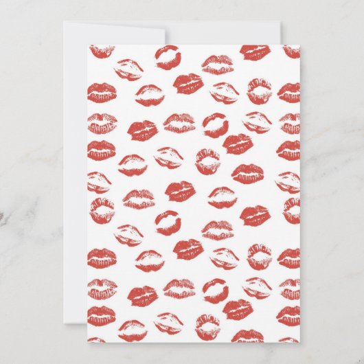 Red Lips Kaart (Achterkant)