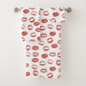 Red Lips Kiss Bad Handdoek (Insitu)