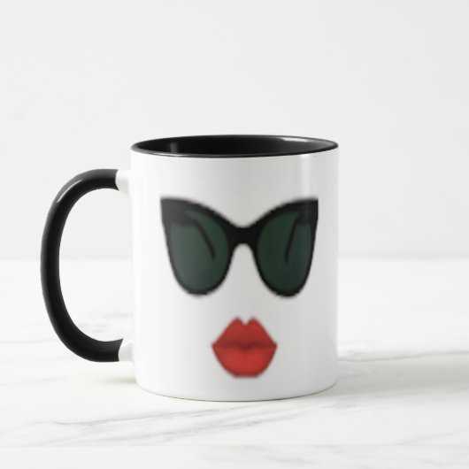 Red Lips Kiss Girl Lip Boss Coffee Mok (Links)
