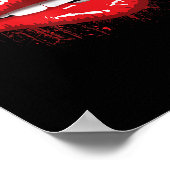 Red Lips Kiss Girl T Shirt Birthday Christmas Gift Poster (Hoek)